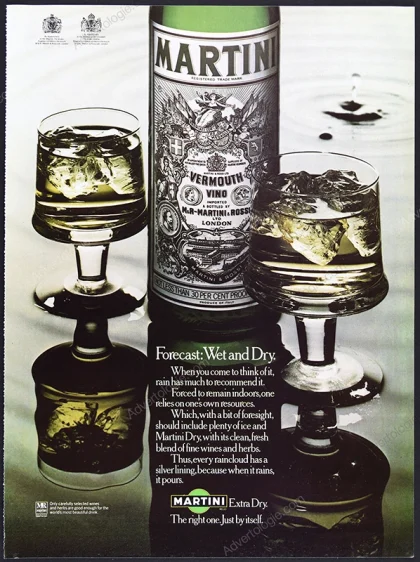 Martini Extra Dry 1979 Print Ad