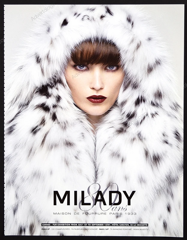 Milady Maison de Fourrure 2013 Print Ad