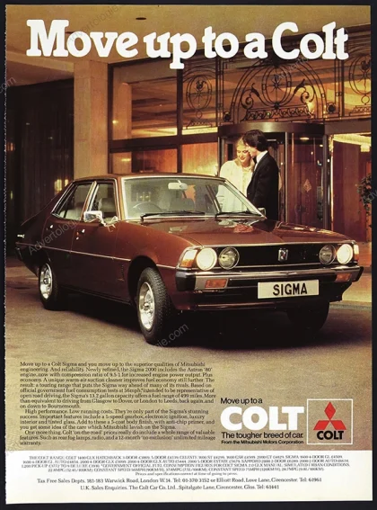 Mitsubishi Colt 1979 Print Ad