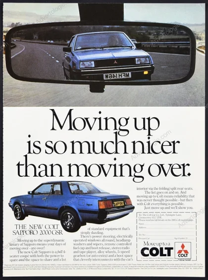 Mitsubishi Colt 1981 Print Ad