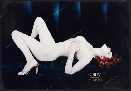 Opium Yves Saint Laurent Perfume 2000 Print Ad - Sophie Dahl