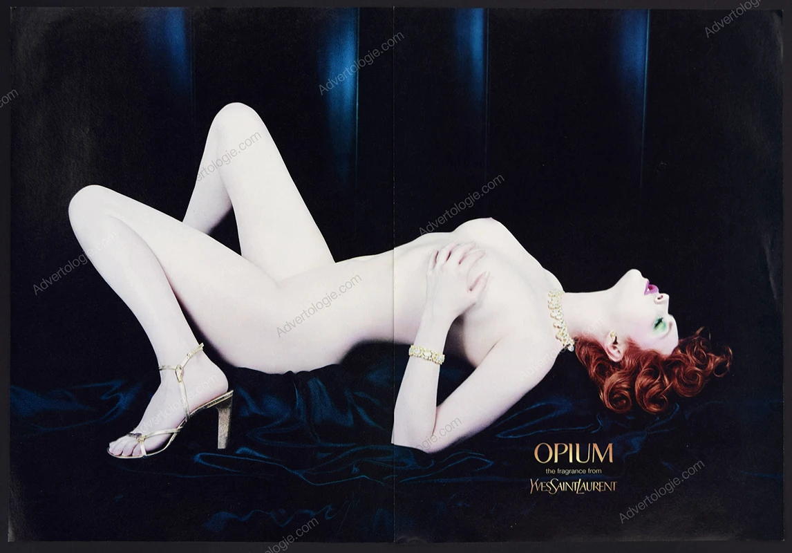 Opium Yves Saint Laurent Perfume 2000 Print Ad - Sophie Dahl