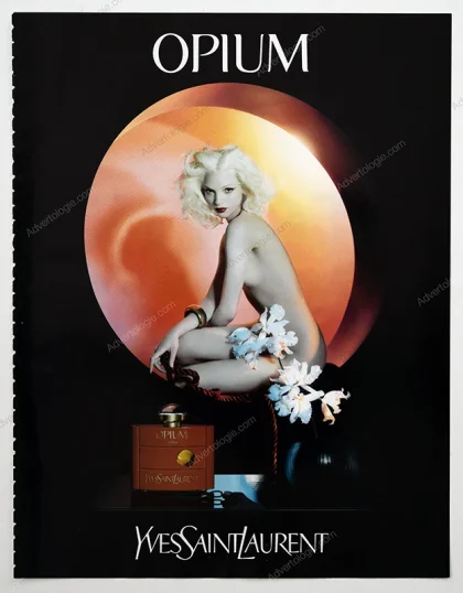 Opium Yves Saint Laurent Perfume 2006 Print Ad - Mariacarla Boscono