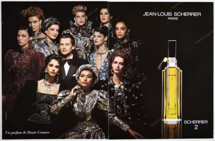 Scherrer 2 Perfume 1986 Print Ad - Linda Evangelista