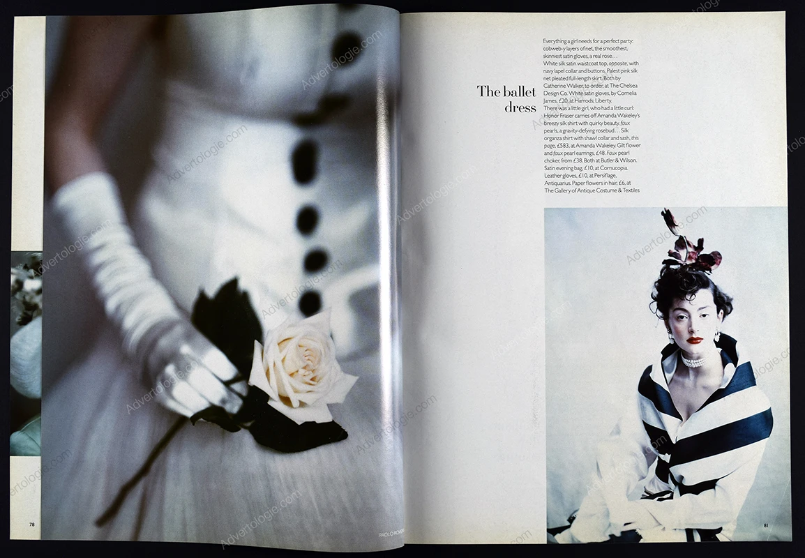 "The Beaton Track" 1994 Editorial - Olga Pantushenkova, Paolo Roversi