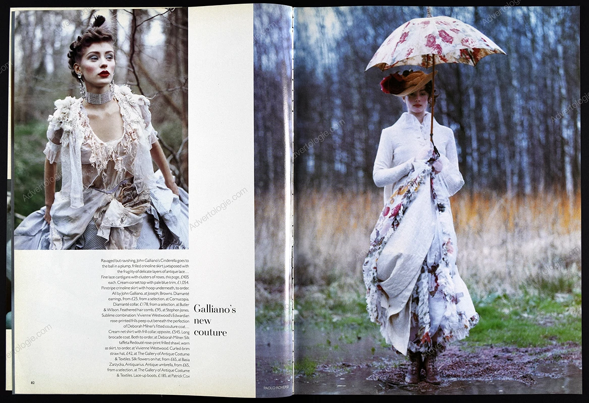 "The Beaton Track" 1994 Editorial - Olga Pantushenkova, Paolo Roversi - Image 3