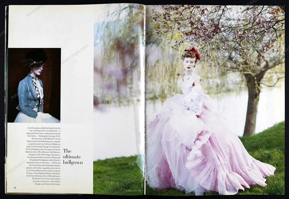 "The Beaton Track" 1994 Editorial - Olga Pantushenkova, Paolo Roversi - Image 5