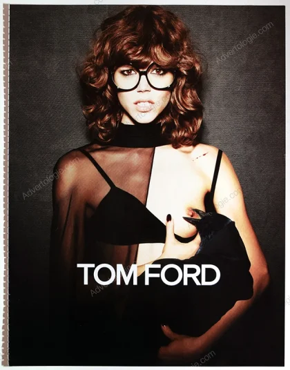 Tom Ford Eyewear 2010 2-Page Print Ad - "Crows"