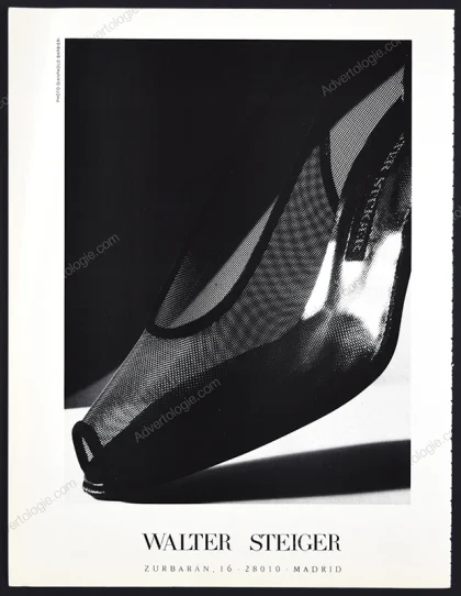 Walter Steiger Shoes 1990 Print Ad - Gian Paolo Barbieri
