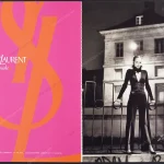Yves Saint Laurent Rive Gauche 1997 Print Ad - Amber Valetta, Helmut Newton