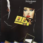 Yves Saint Laurent Beauté Cosmetics 1980 Print Ad