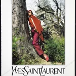 Yves Saint Laurent Rive Gauche 1992 Print Ad - Helmut Newton