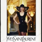 Yves Saint Laurent Rive Gauche 1992 Print Ad - Karen Mulder, Helmut Newton