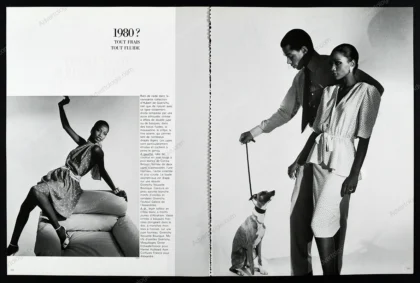 "1980? Tout Droit Tout Souple" 1980 4-Page Editorial - Horst