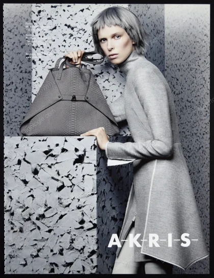 Akris FW 2015-16 Print Ad - Lina Berg