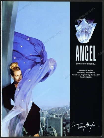 Angel Thierry Mugler Perfume 1994 Print Ad - Estelle Lefébure
