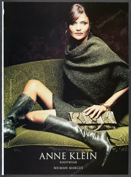 Anne Klein 2000 Print Ad - Helena Christensen