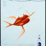 Aquabona Water 2005 Print Ad - "Mouth Fish"