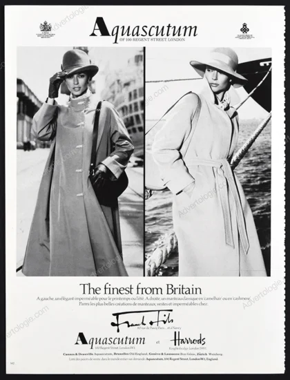 Aquascutum 1979 Print Ad