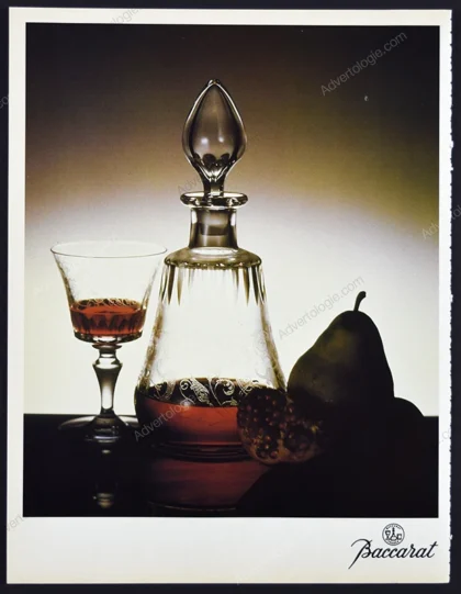Baccarat Glassware 1988 Print Ad