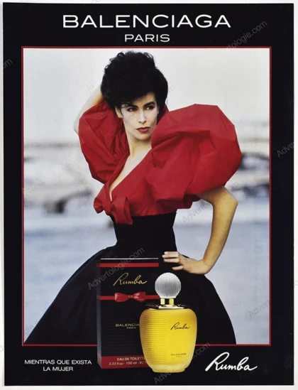 Rumba de Balenciaga Perfume 1989 Print Ad