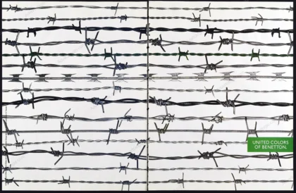 Benetton 1995 Print Ad - "Barbed Wire"