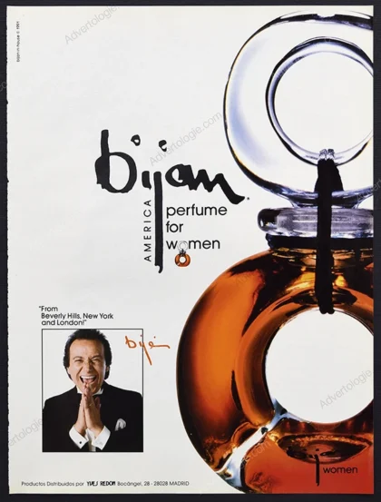 Bijan Perfume 1991 Print Ad