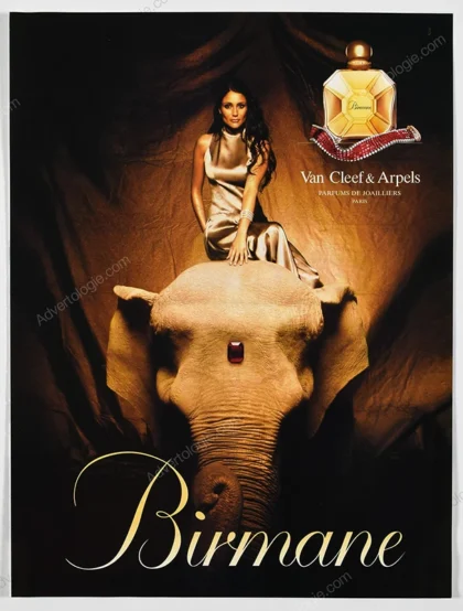 Birmane Van Cleef & Arpels Perfume 1999 Print Ad - Brenda Schad