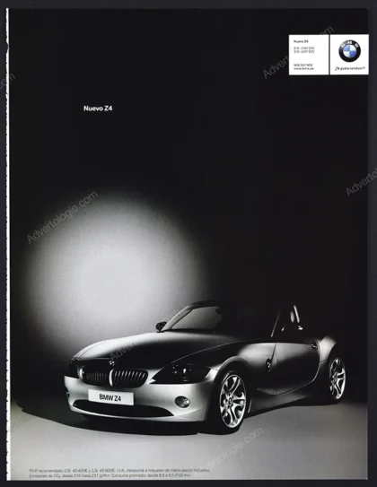 BMW Z4 2003 2-Page Print Ad