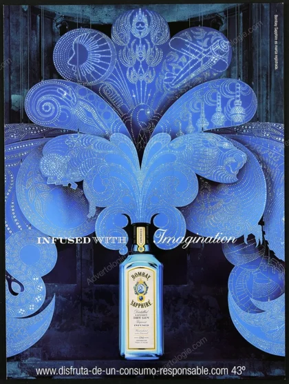 Bombay Sapphire Gin 2011 Print Ad - "Infused with Imagination"