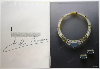 Boucheron Jewelry Vintage 1984 8-Page Magazine Insert Ad