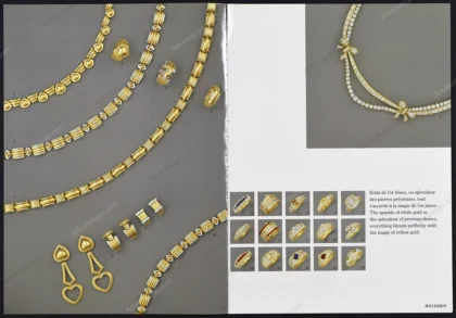 Boucheron Jewelry Vintage 1985 8-Page Magazine Insert Ad