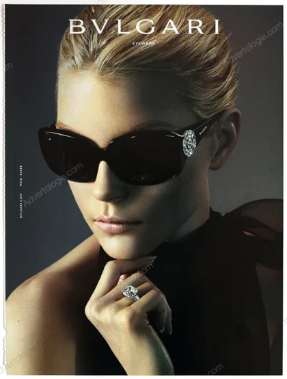 Bulgari Eyewear 2006 Print Ad - Jessica Stam