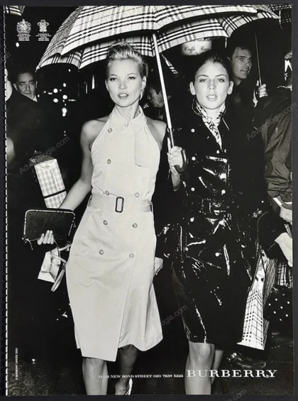 Burberry 2001 Print Ad - Kate Moss, Mario Testino
