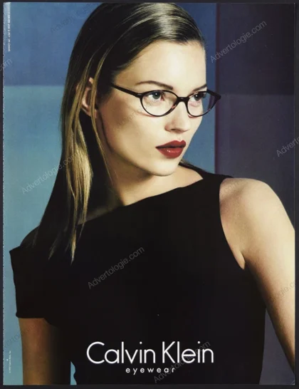 Calvin Klein Eyewear 1997 Print Ad - Kate Moss
