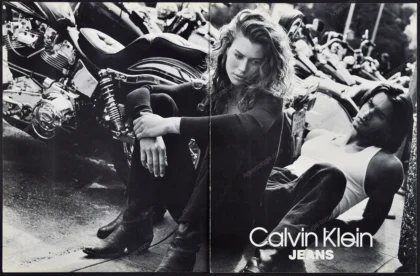 Calvin Klein Jeans 1992 Print Ad - Carré Otis, Bruce Weber
