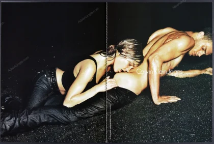 Calvin Klein Jeans 2004 Print Ad - Natalia Vodianova, Jamie Dornan