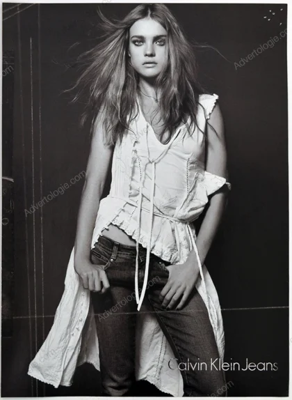 Calvin Klein Jeans FW 2007-2008 7-Page Print Ad - Natalia Vodianova