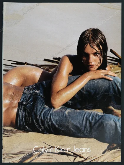 Calvin Klein Jeans 2007 8-Page Magazine Insert Ad - Natalia Vodianova