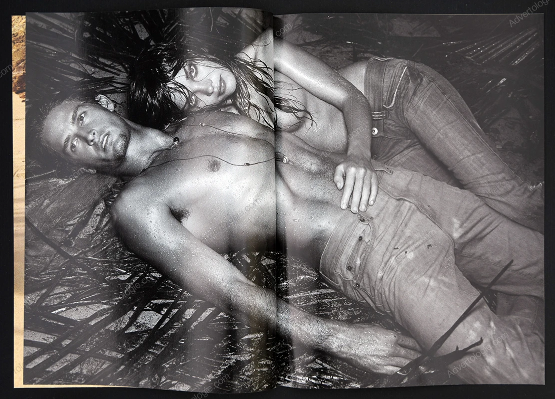 Calvin Klein Jeans 2007 8-Page Magazine Insert Ad - Natalia Vodianova