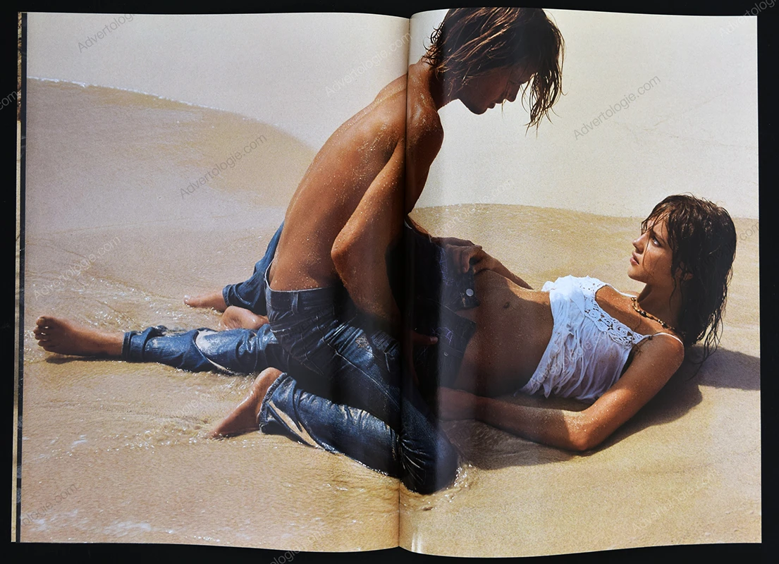 Calvin Klein Jeans 2007 8-Page Magazine Insert Ad - Natalia Vodianova