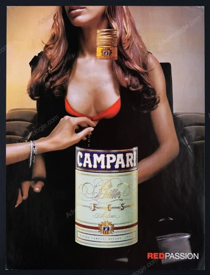 Campari 1995 Print Ad - "Red Passion"