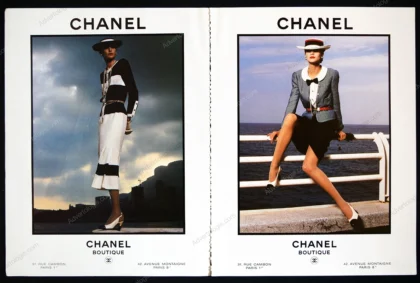 Chanel 1989 3-Page Advertorial - Inès de la Fressange