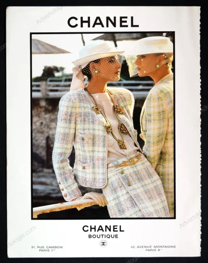 Chanel 1989 3-Page Advertorial - Inès de la Fressange