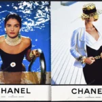 Chanel 1990 Print Ad - Helena Christensen, Claudia Schiffer