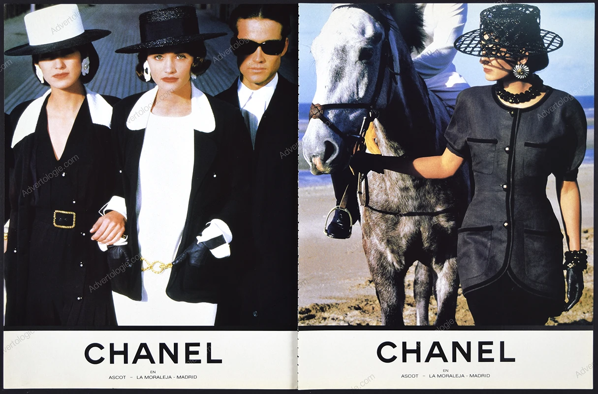 Chanel 1990 Print Ad - Helena Christensen