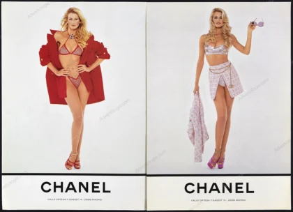 Chanel 1995 Print Ad - Claudia Schiffer