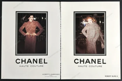 Chanel Haute Couture 1980 5-Page Advertorial - Lisa Crosby
