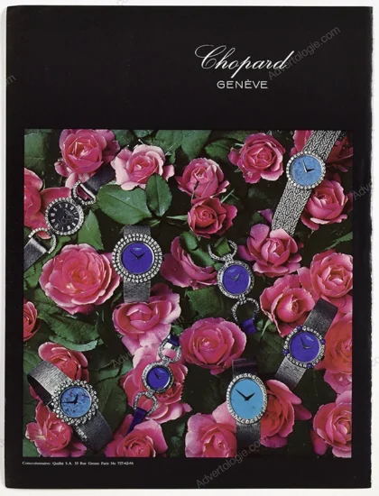 Chopard Watches 1970 Print Ad