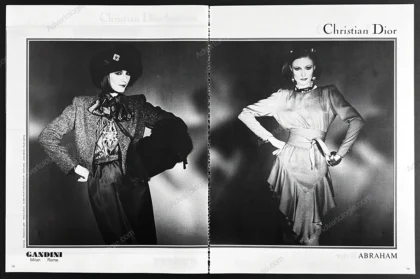 Christian Dior Collection Haute Couture FW 1980-1981 Advertorial